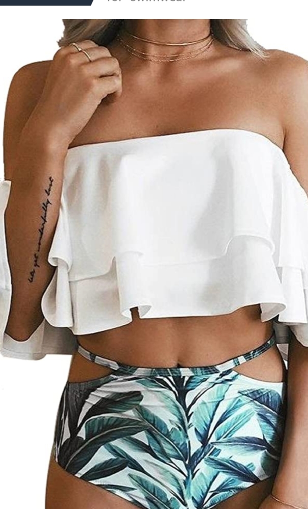 High waist bathing suit